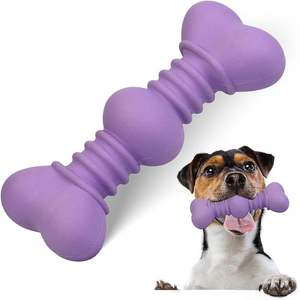 Juguetes de tendencia 2023, cepillo de dientes de goma para huesos, palo para masticar mascotas para perros, limpieza de mordedura de goma, juguete para masticar, punto de hueso, tocino, juguetes para mascotas grandes - Product Image 1
