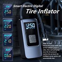 Cordless Rechargeable Digital 150Psi Inflation Car Electric Portable Compressor Tyre Air Pump Tire Inflator