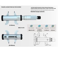 High-Precision Inner-Diameter Micrometer Double-Ended Internal-Measurement 5-30 mm Internal Dimension