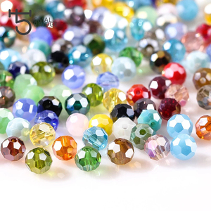 8mm Austria Rondelle Glass Beads <strong>Supplies</strong> for <strong>Jewelry</strong> Making Spacer Crystal Loose Beads for Weaving Ladies' Handbag - Product Image 1