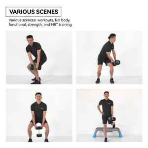 Livepro ดัมเบลล์เคลือบโพลียูรีเทนขั้นสูงอุปกรณ์ยิมดัมเบล2กก.-50กก. น้ำหนักเหล็ก - Product Image 4