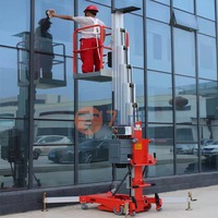 Plateforme élévatrice électrique autopropulsée légère en aluminium à double mât 10m Petit élévateur