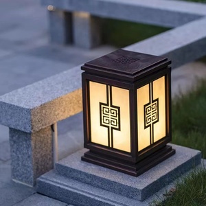 โคมไฟเสาภายนอกอาคาร แสงวอร์มไวท์ LED 3500K IP65 โคมอะคริลิค ฐานอื่นๆ แบบติดตั้งบนพื้น ใช้พลังงานแสงอาทิตย์ ปรับความสว่างได้ อายุการใช้งาน 50000 ชั่วโมง - Product Image 4