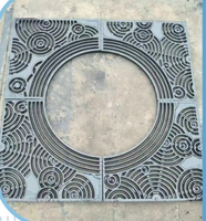 Grille d'arbre en acier découpée au laser sur mesure, grille décorative pour arbre, protection d'arbre en acier au carbone / acier inoxydable pour jardin paysager