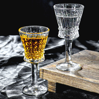 Verre à shot de luxe transparent personnalisé avec logo, design créatif, capacité 42 ml, pour cocktails et vins, vente en gros