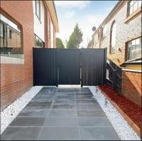 Extérieur personnalisé de haute qualité-Porte de jardin coulissante en métal Portes de jardin en aluminium Porte de jardin