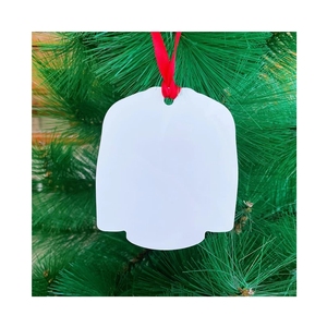 Craft <span class=keywords><strong>Express</strong></span>, venta al por mayor, 3 ", 3,5", redondo con agujeros, adornos de Metal, árbol blanco, sublimación, espacios en blanco, adorno de Metal de Navidad - Product Image 6
