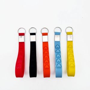 Custom Logo Printed Fashion Mini Pop Keychain Fidget Poppers Push Itting Pop <b>Bubble</b> Fidget Toy Keychain for Boys Girls <b>Kids</b> - Product Image 2