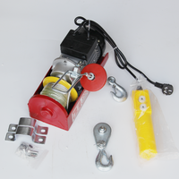 Prix ​​bas, treuil électrique à câble métallique de 500 kg, mini treuil électrique de 1200 kg avec télécommande
