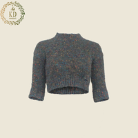 Fabricants de tricots KD OEM ODM personnalisés Nouvel arrivage de tricots à col rond et à manches longues Pull en laine pour femmes