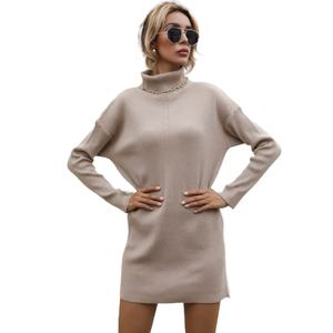 Venta caliente Sexy cálido invierno largo tejido transpirable suéteres de las mujeres - Product Image 4