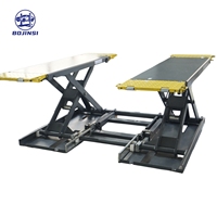 Elevador de Tijera Móvil de Perfil Bajo para Autos, de 4 Toneladas, de Uso Pesado, con Accionamiento Hidráulico/Electrohidráulico, Personalizado