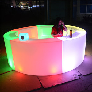 Moderno LED illuminato in plastica da <span class=keywords><strong>Bar</strong></span> portatile per casa giardino centro commerciale matrimonio commerciale narghilè Night Club <span class=keywords><strong>Lounge</strong></span> mobili - Product Image 5