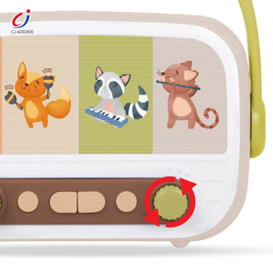 Mini radio pour enfants Chengji, modèle de dessin animé, jouets musicaux d'éveil sensoriel précoce pour bébé, OEM - Product Image 3