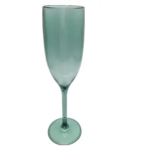 Clear Glass wie Plastic Champagne Glasses 5.2 unzen Champagne Flutes für Parties