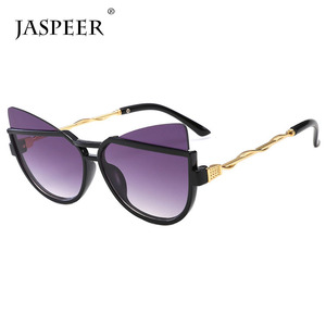 Jaspeer <span class=keywords><strong>de</strong></span> moda UV 400 PC <span class=keywords><strong>de</strong></span> la lente <span class=keywords><strong>de</strong></span> marco <span class=keywords><strong>de</strong></span> metal la mitad sin montura medio Marco <span class=keywords><strong>de</strong></span> ojo <span class=keywords><strong>de</strong></span> gato <span class=keywords><strong>gafas</strong></span> <span class=keywords><strong>de</strong></span> <span class=keywords><strong>sol</strong></span> <span class=keywords><strong>para</strong></span> <span class=keywords><strong>niños</strong></span> - Product Image 1