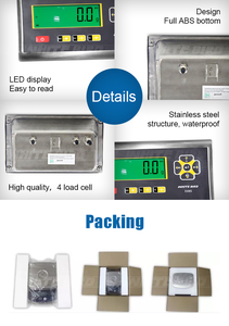 Plate-forme d'entrepôt d'approbation OIML Balance de charge Balance d'élevage Contrôleur de niveau Whitebird Smart Precision Big Display - Product Image 4