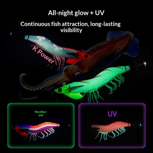 Esche Artificiali Luminose The Brave TR in Legno Wutong per Pesca in Acqua Salata, Gamberi, Calamari, Polpi e Seppie - Product Image 3