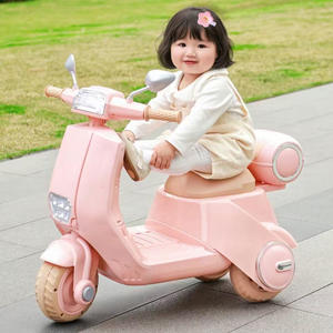 รถเด็กไฟฟ้าสำหรับเด็ก รถมอเตอร์ไซค์พร้อมช่องเสียบ MP3 และพอร์ต USB สตาร์ทด้วยคลิกเดียวและฟังก์ชันการเรียนรู้ - Product Image 5