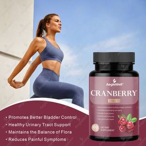 OEM mirtillo integratore di salute del tratto urinario compressa con vitamina C, salute urinaria e supporto per il corpo, concentrato di mirtillo rosso - Product Image 5