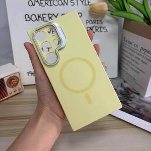 เคสโทรศัพท์ซิลิโคนพร้อมที่ยึดเลนส์กล้อง GS007 สำหรับ iPhone 11 12 13 14 15 17 Pro Max ป้องกันการแตก พร้อมแม่เหล็ก - Product Image 4