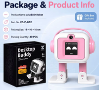 Robot de bureau EMO version IA ESP32-S3, robot interactif intelligent pour la conversation et la danse, reconnaissance d'image, chargement Type-C, développement DIY