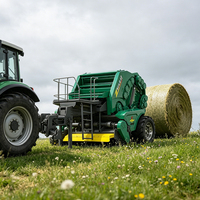 Fabricant Professionnel ZIZHU 9YG-2.23 Presse à balles de foin automatique Largeur de chambre 1250 mm Emballage en filet Haute Productivité pour ensilage