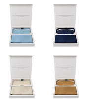 Ensemble de taies d'oreiller en soie de mûrier 100% pure de luxe avec boîte cadeau, broderie personnalisée, taie d'oreiller en soie et masque pour les yeux
