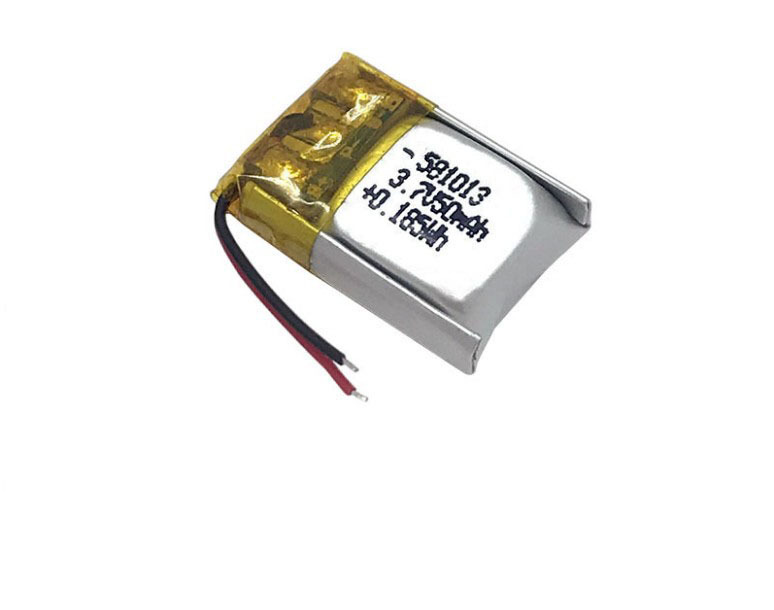 Small size 3.7V 581013 50mAh flat smart rechargeable lipo lithium Prismatic Cell ionic membrane polymer battery