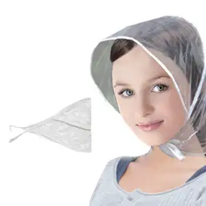 Plastic Clear Transparent Cap Waterproof Visor Rain Hat for Men Women Unisex