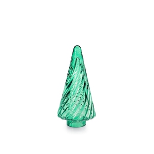 Green Hand Blown Glass Christmas <b>Tree</b> Decorative Holiday Ornament - Product Image 1