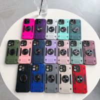 Coque de protection antichoc pour téléphone avec anneau magnétique et cache-caméra coulissant pour TECNO SPARK 40C 40 PRO+ 30 GO-1