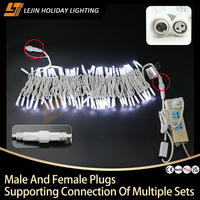Guirlande lumineuse LED blanche en caoutchouc pur, étanche IP65, pour Noël, mariages, fêtes et extérieur, avec garantie de 2 ans