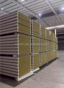 Hej Chống Cháy Rock Len Lõi Bánh Sandwich Bảng Điều Chỉnh Cách Nhiệt Cách Nhiệt Cho Bên Ngoài & Phòng Lạnh Sử Dụng Đúc Sẵn A1 Sip Thân Thiện Với Môi Rock Len - Product Image 3