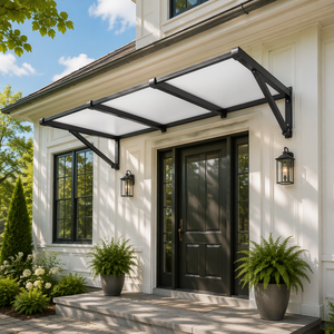 Toldo de Vidrio y Aleación de Aluminio Resistente a la Intemperie, Doble Vidrio Templado Low-E, Impermeable, <span class=keywords><strong>para</strong></span> Puerta de Entrada - Product Image 1
