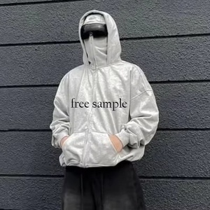 Produttore OEM di Balaclava con Cappuccio, Streetwear a Doppio Strato, Design Personalizzato, Balaclava Pesante con Zip Integrale per Uomo - Product Image 2