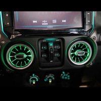 Pour Jeep Wrangler JK Ancien Modèle, Sortie d'air Turbo Avant, Éclairage Ambiant Intérieur 256 Couleurs, Amélioration et Modification
