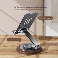 Support de téléphone portable et tablette multifonctionnel en métal, rotatif à 360°, pliable, portable, organiseur de bureau pour tous les téléphones