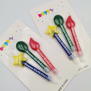 Recién llegado, 3 uds., velas coloridas de cumpleaños, fuegos artificiales para cumpleaños, pastel, llamas, forma, velas de pastel de fiesta feliz para Cumpleaños de Niños - Product Image 5