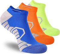 Chaussettes de course athlétiques durables avec coussinets 3D, anti-humidité, coupe basse, personnalisables