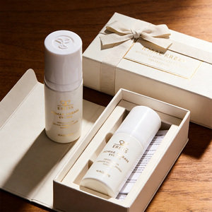 Maßgefertigte Nagellack-Verpackungsbox Recycelbare Wellpappe Doppel-Einsatz Geschenkbox Vierfarbdruck Heißprägung - Product Image 1