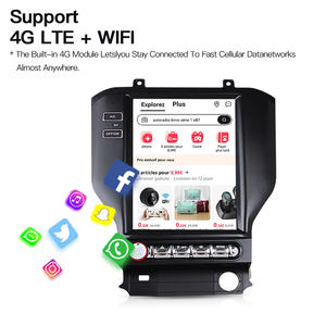 Autoradio stéréo GPS Navi multimédia STWEI Android14 pour Ford Mustang 2015-2021, écran style Tesla, tête DSP, Carplay Auto - Product Image 4