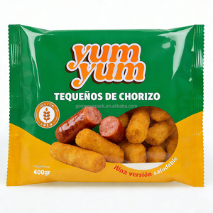 Bolsa de Plástico para Alimentos con Cierre Trasero y Ventana, Personalizada, de Grado Alimenticio, para Snacks, Papas Fritas, Papas Fritas Congeladas - Product Image 5