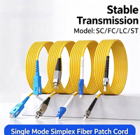 SC-SC Kabel Jumper Serat Optik Singlemode UPC/UPC 9/125μm OS2 PVC LSZH 1M 3M 5M 10M Panjang Kustom