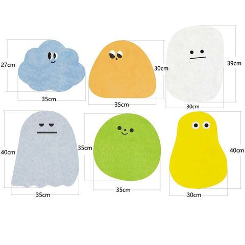 Children's DIY Mural Decals Color Wall Stickers Cartoon Baby Bedroom Wardrobe Door Decoration for Kids' Rooms