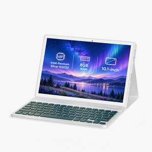 มีสินค้าในสต็อก แท็บเล็ตพีซีระบบสัมผัสขนาด 10.1 นิ้ว Intel N5030 8G 128G <span class=keywords><strong>Win</strong></span> 11 Business พร้อมคีย์บอร์ดและขาตั้งฟรี พีซีพกพาแบบ 2 in 1 แล็ปท็อปพีซี - Product Image 1