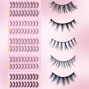 10 paires de cils en faux vison 3D <span class=keywords><strong>Paris</strong></span>, cils volumineux et moelleux, étiquette privée, longueur mixte, maquillage quotidien, extensions de cils - Product Image 3