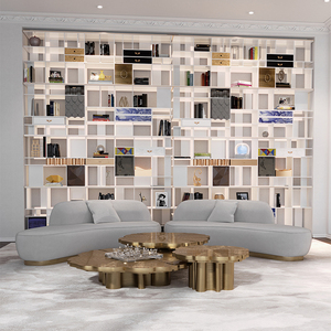 Factory Outlet Luxury Italian Villa Furniture <b>Book</b> Shelf Cabinet Bookcase With <b>Box</b> and Drawers DV-COLECCIONISTA-02-BOCAS Colecci - Product Image 4