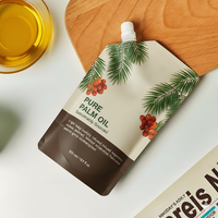 Pochettes à bec verseur personnalisées imprimées en héliogravure, biodégradables, réutilisables, anti-fuite, pour huile de tournesol et de palme, 100ml, 200ml, 500ml, pour aliments