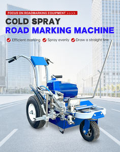 Aplicación Máquina de marcado por pulverización en frío Máquina de marcado de carreteras <span class=keywords><strong>Pintor</strong></span> de línea sin aire Máquina de marcado de línea de carretera por pulverización en frío para la venta - Product Image 4